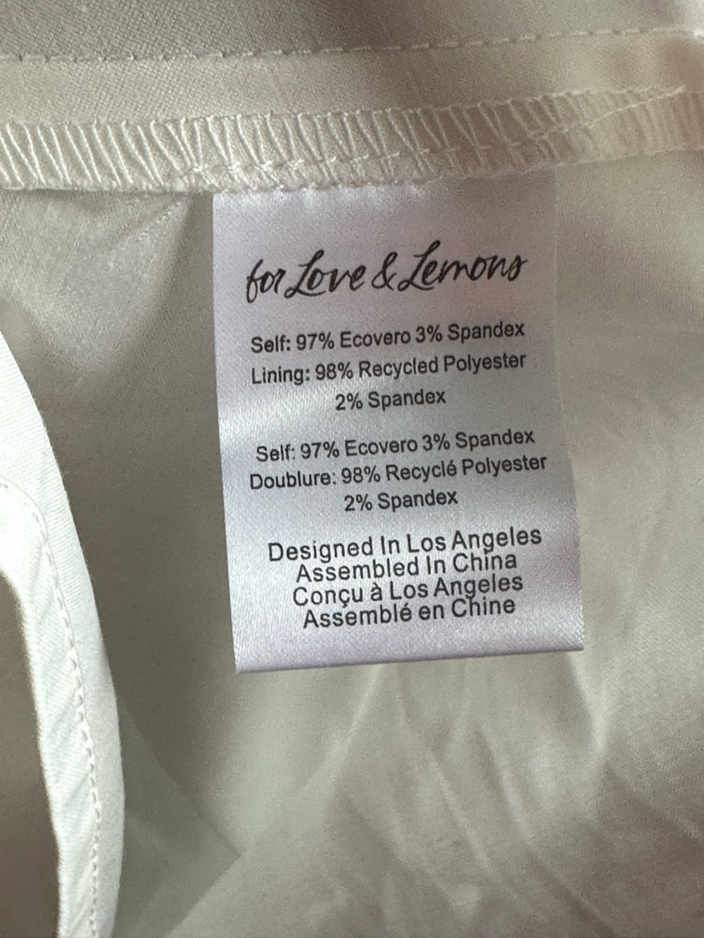 For Love & Lemons Sierra Mini Dress in White, NWT, Size M Bridal Bach Graduation - Picture 11 of 14